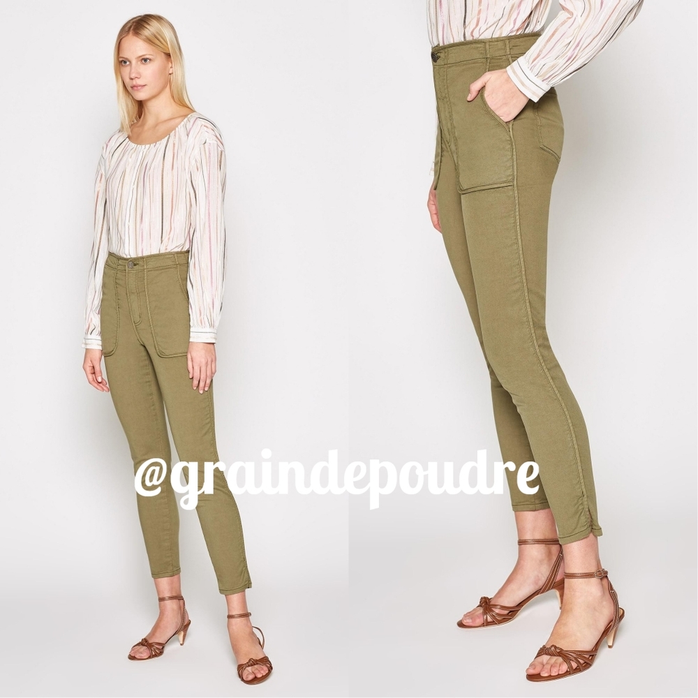 NWT Joie Andira Utility Cargo Pants Fauna Green 25